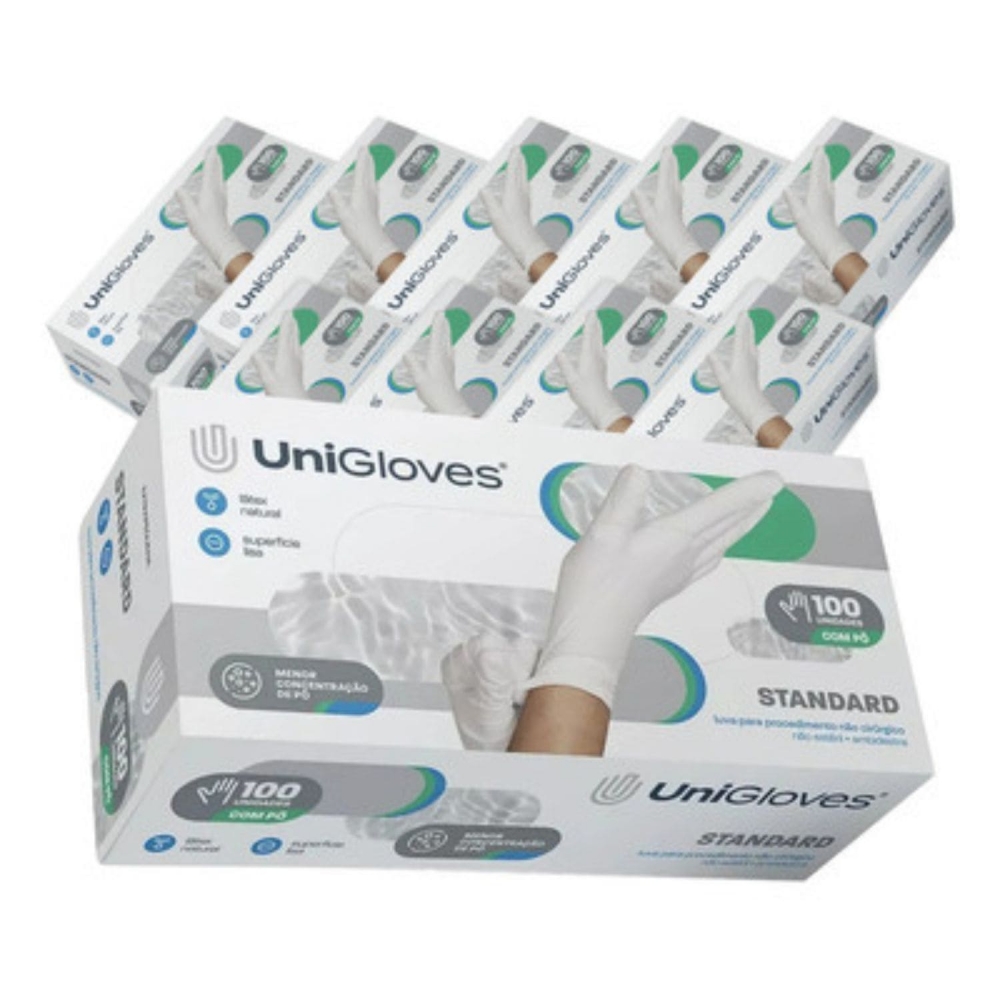 Luvas Standard Látex com Pó - UniGloves