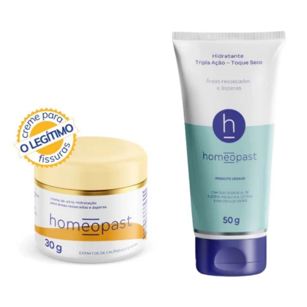 Kit Homeopast Ultra Hidratação e Toque Seco Tripla Ação 50G