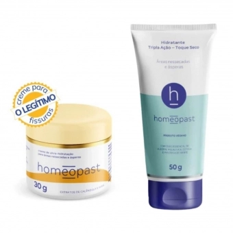 Kit Homeopast Ultra Hidratação e Toque Seco Tripla Ação 50G