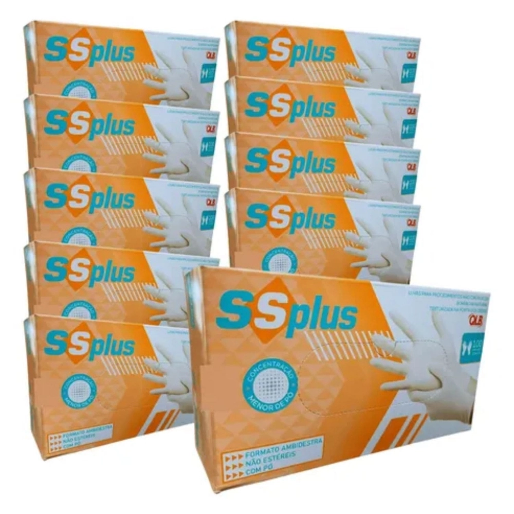 Luvas Látex com Pó - SSplus