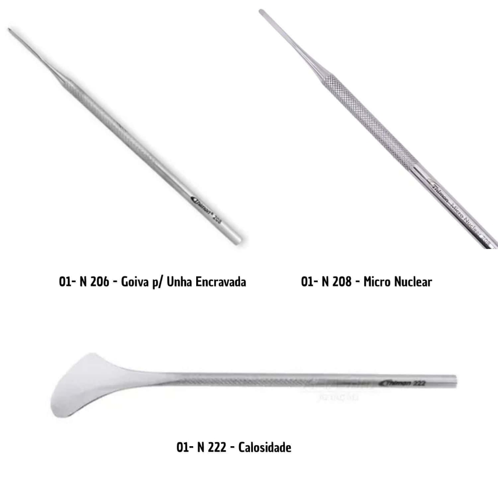 Kit Thimon: Goiva N206, Micro Nuclear N208 e Calosidade N222