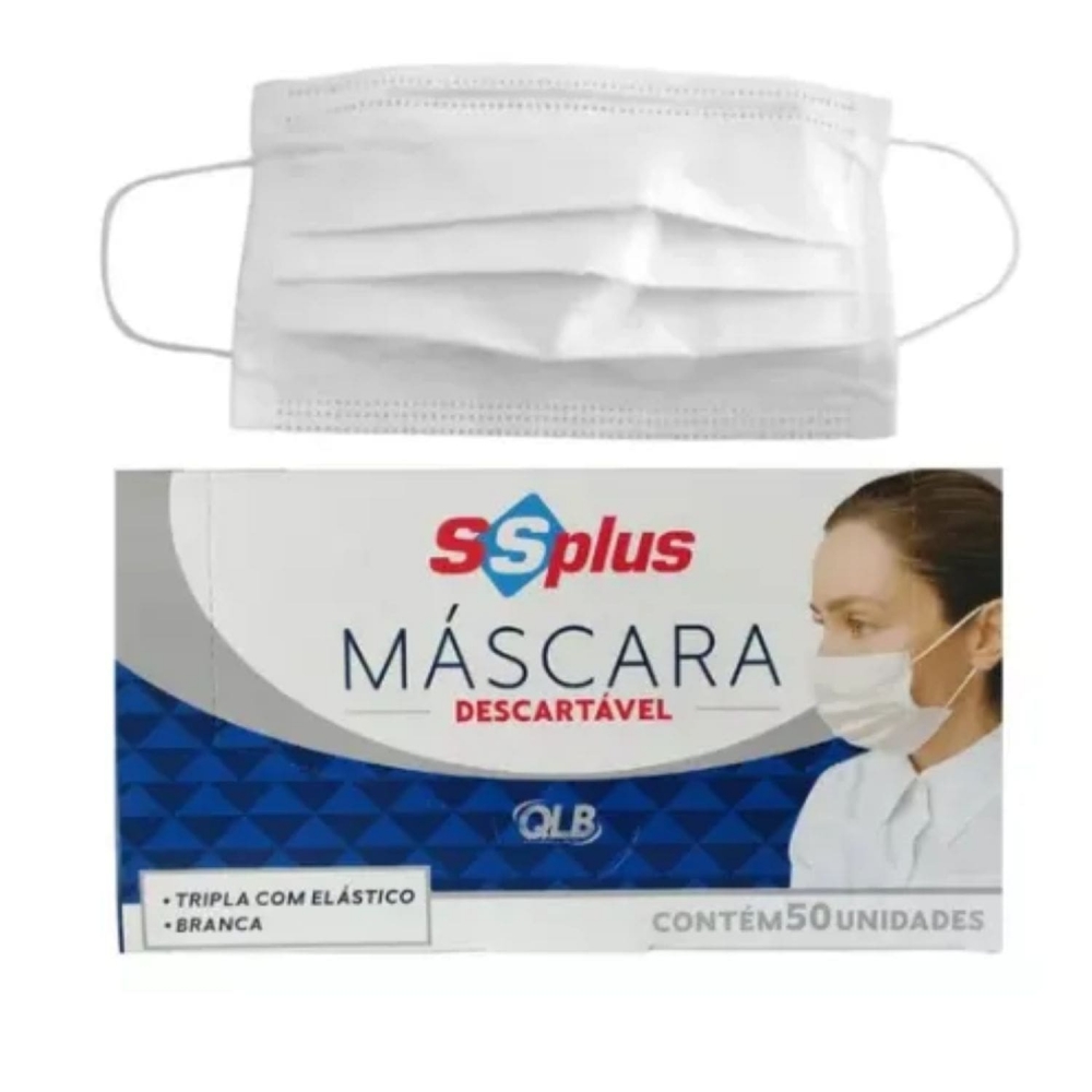 Máscara Descartável SSPlus Tripla