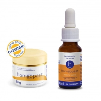 Kit Homeopast Ultra Hidratação 30g e Fortalecedor de Unhas 18 ml