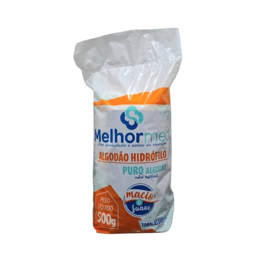 Algodão Hidrófilo Melhormed Não Estéril 500g